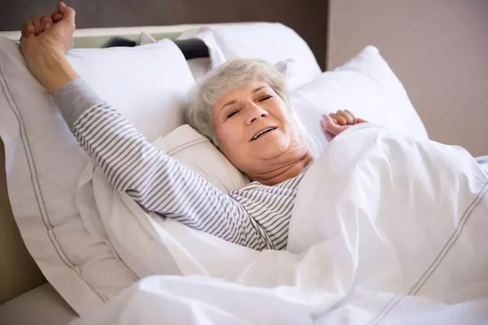 Acid reflux bed risers top